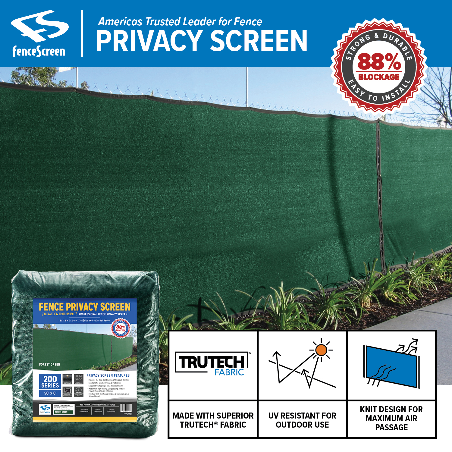 Fence Privacy Screen for Chain Link 88 Blockage