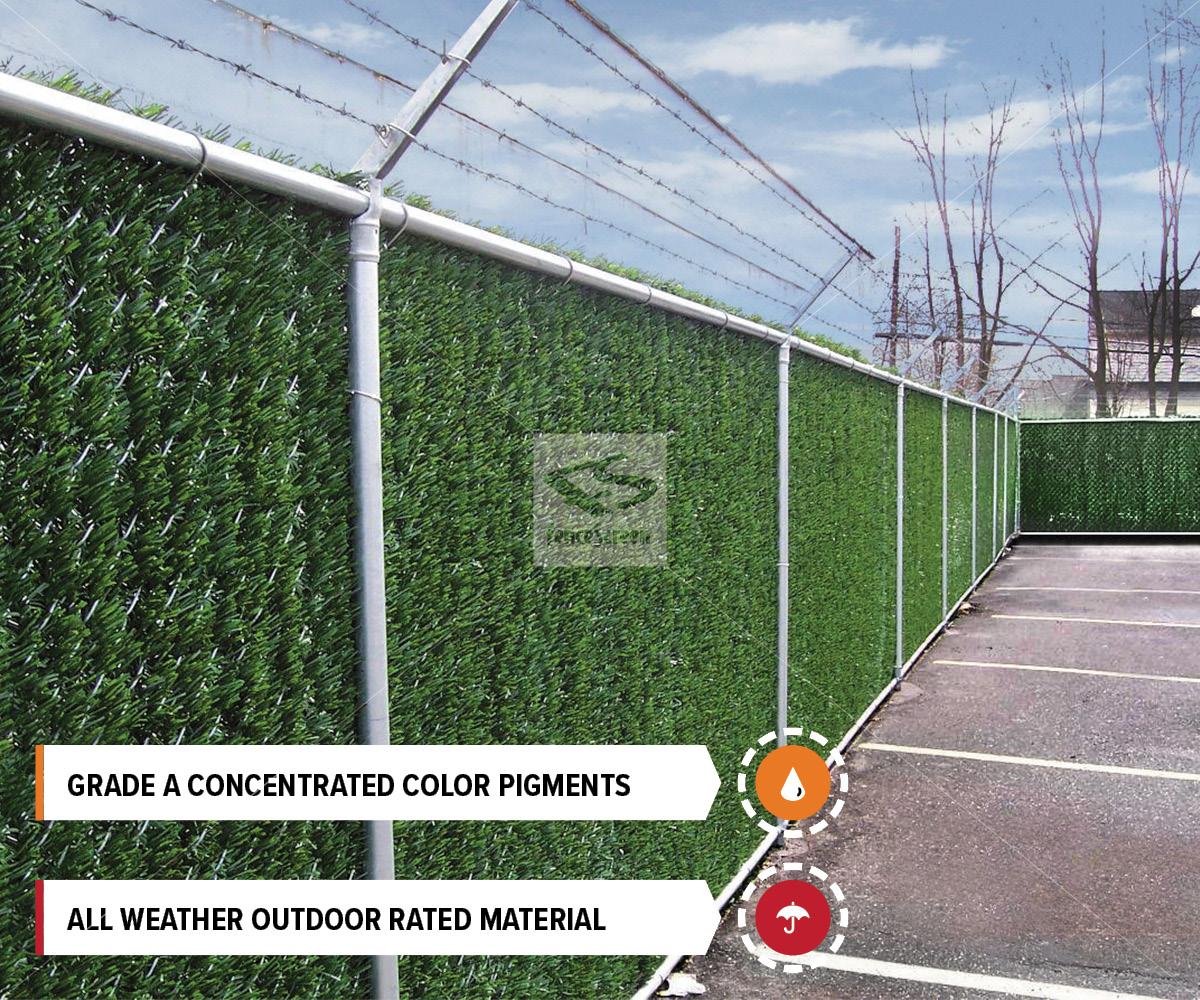 Chain Link Hedge Slats 10 Year Warranty