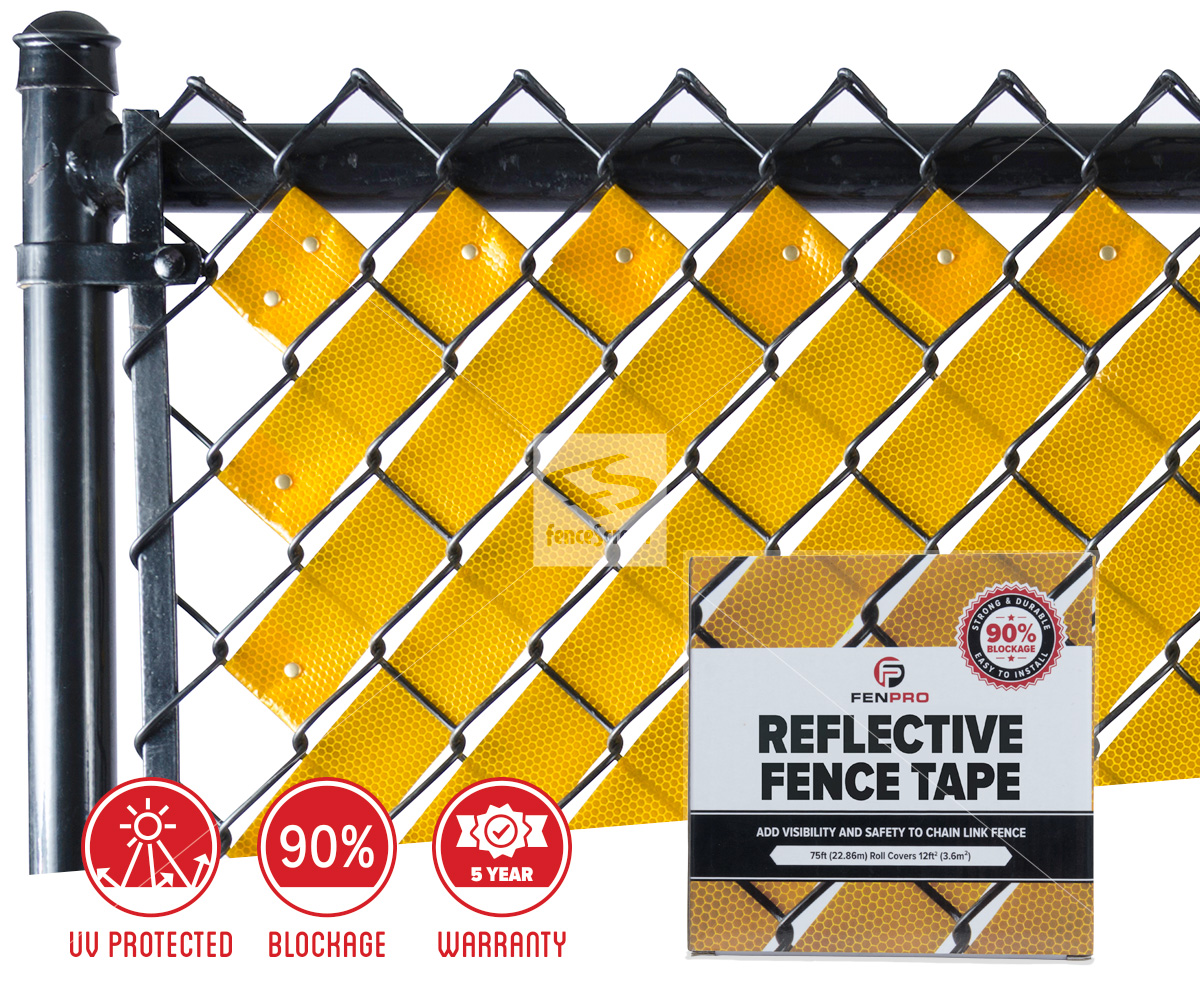 Reflective Safety Fence Tape Inserts and Fasteners