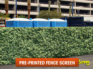 PrePrinted Designs on Fence Screen
