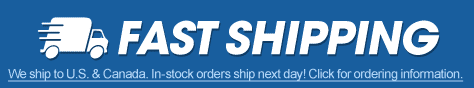 We ship to US and Canada. In-stock orders ship next day!