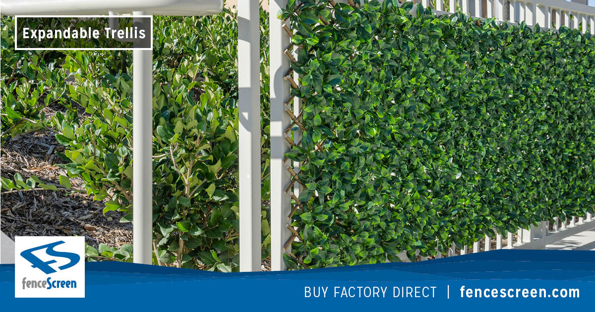 Faux Leaf Expandable Privacy Fences & Trellis from NatraHedge®