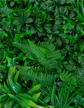 Front View of Rainforest Living Wall Mat