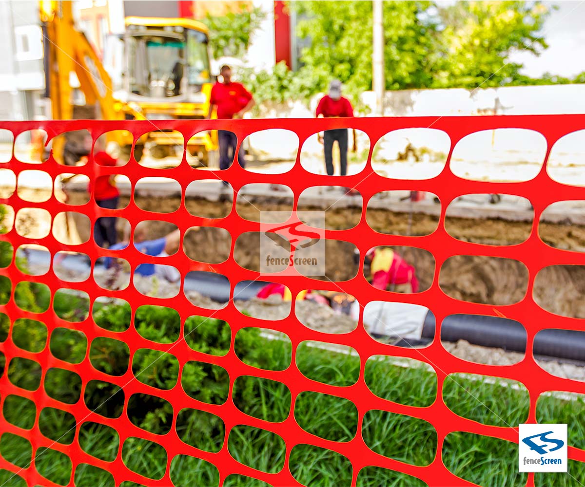 Orange Plastic Safety Fence & Temporary Construction Fence