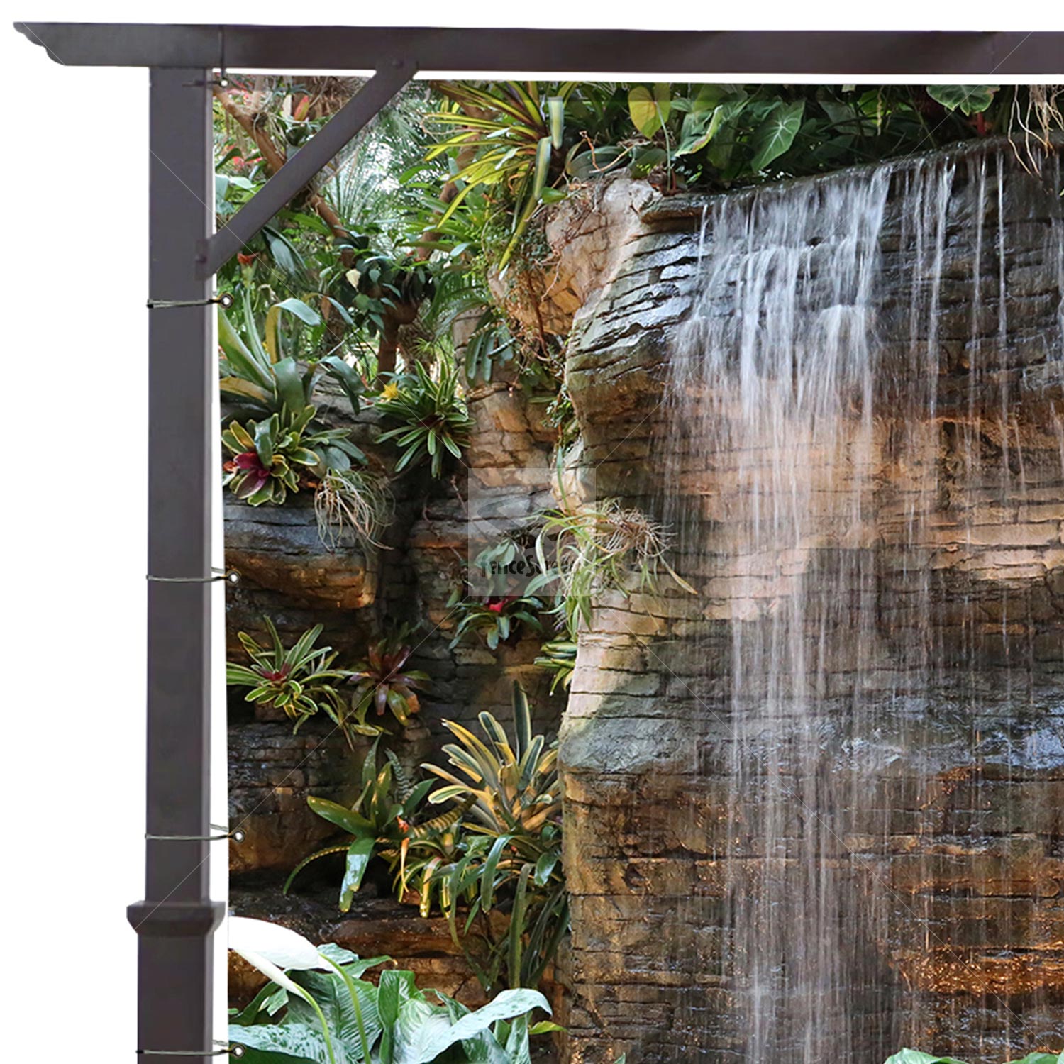 Tropical Garden & Waterfall Patio & Gazebo Screen