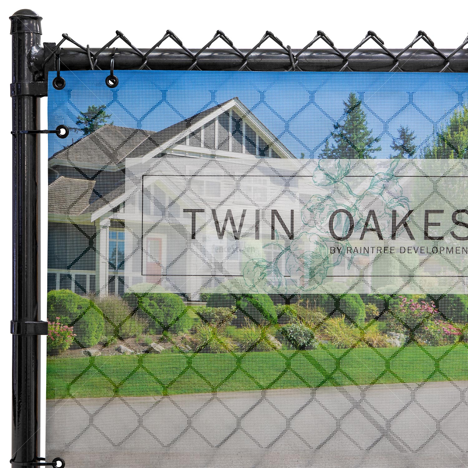 Custom Printed Mesh Fence Wraps & Full Color Mesh Banners