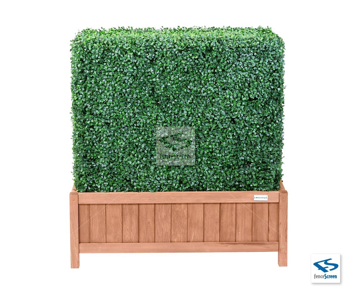 6' (Exact Size 40"L x 10"W x 70"H) Artificial Boxwood Hedge with Large
