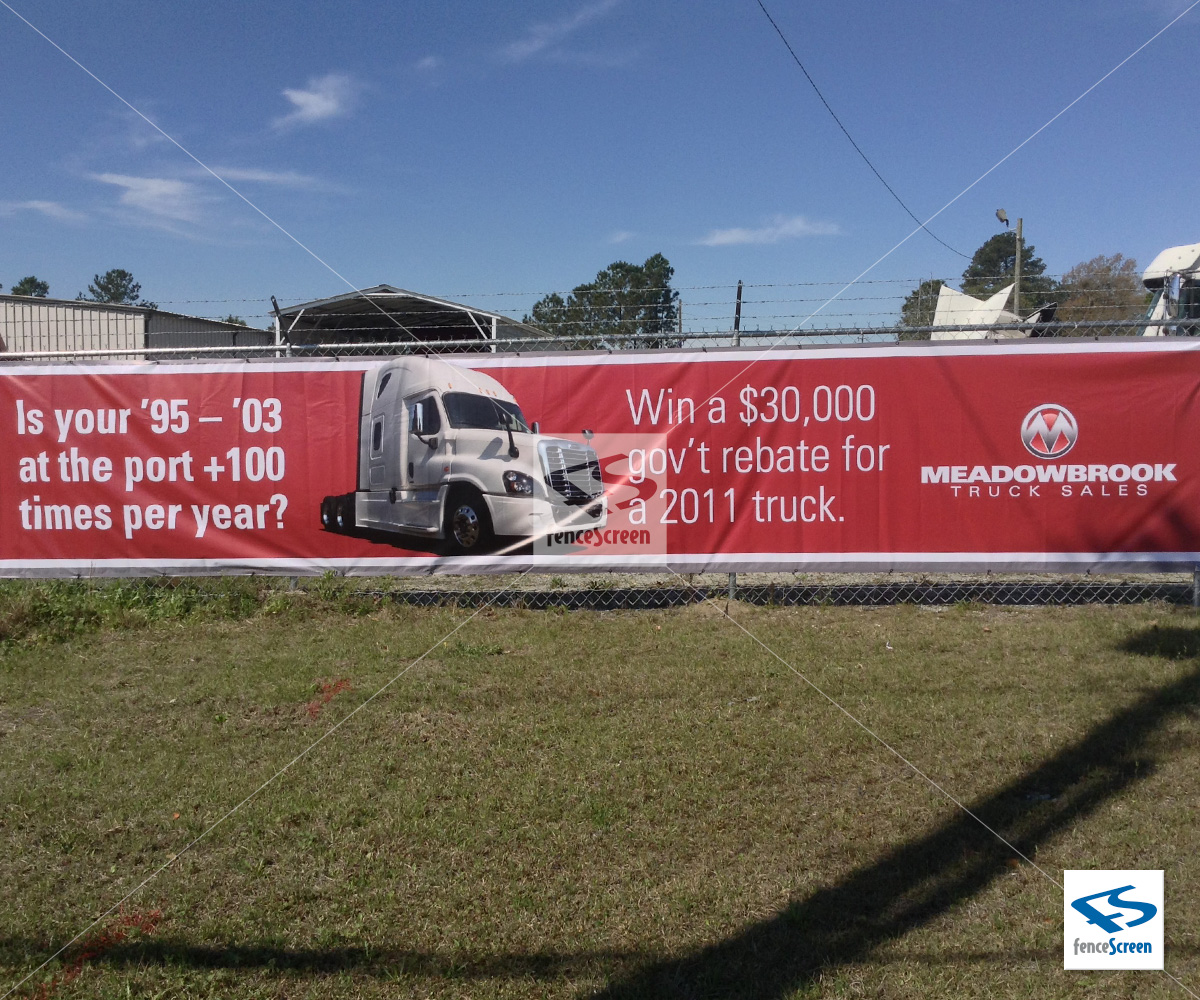 Vinyl Fence Wraps Full Color Custom Printed On MAXFlex Vinyl®