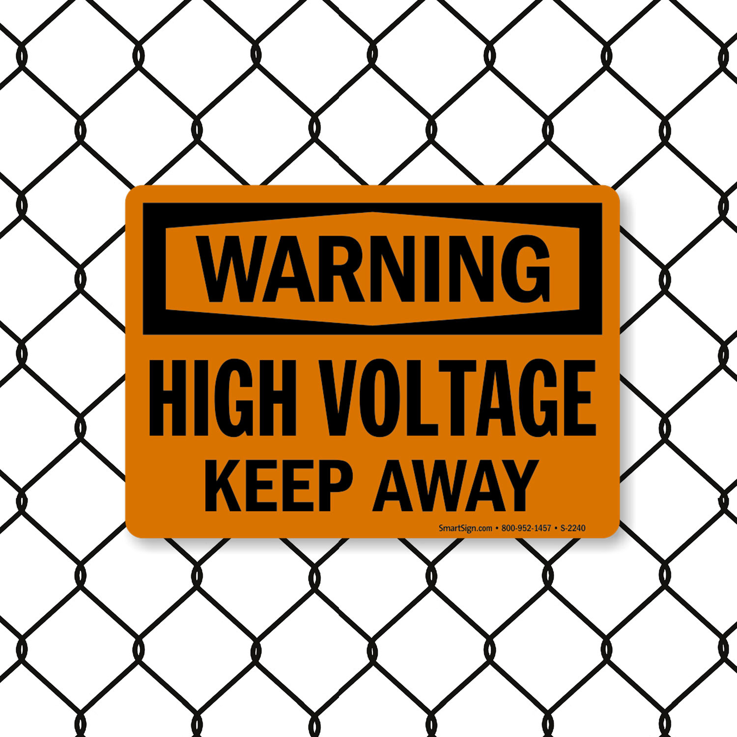 High Voltage Keep Away OSHA Warning Sign Safety Signs
