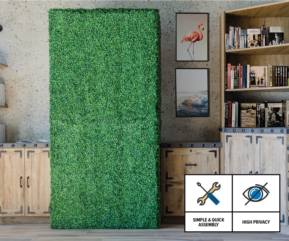 Freestanding Artificial Boxwood Hedge 8 Foot Tall NatraHedge