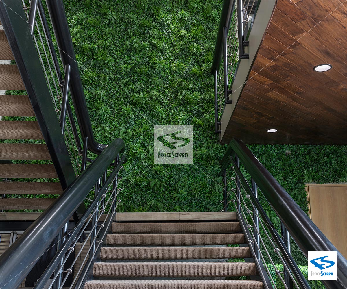 Artificial Living Wall Faux Rainforest Living Wall