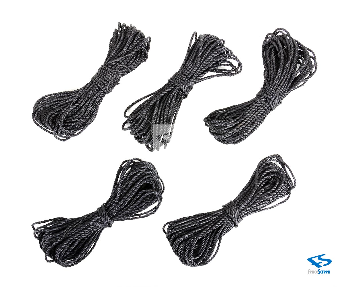 Black Lacing Cord Secure Screens & Tarps to Fences or Structures