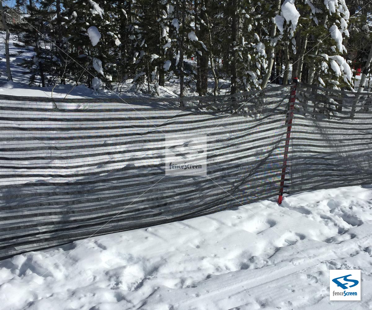 Snow Event Fencing 100ft x 4ft Green, Black, Blue
