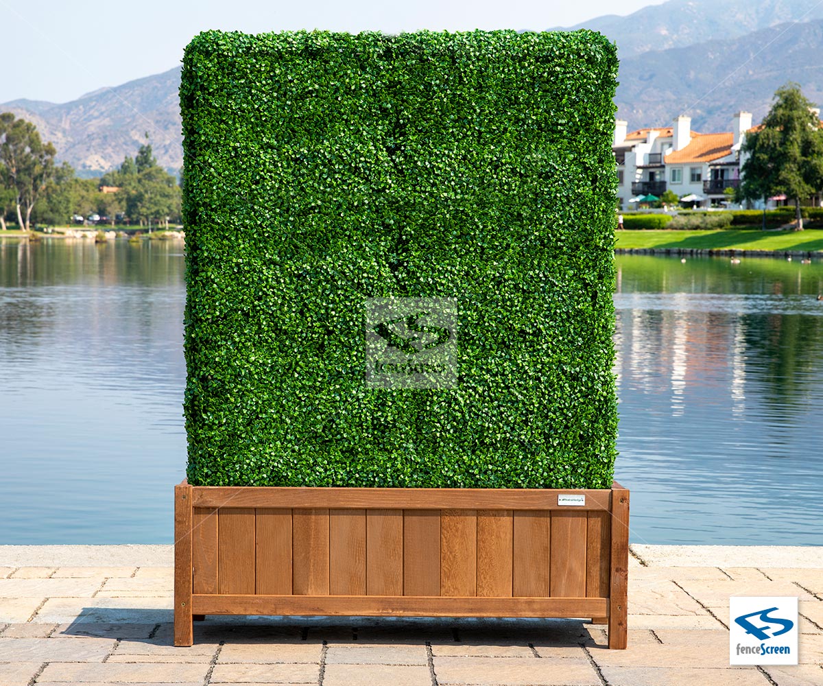 6' (Exact Size 40"L x 10"W x 70"H) Artificial Boxwood Hedge with Large