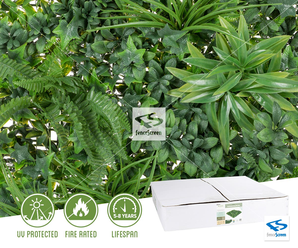 Artificial Living Wall Faux Rainforest Living Wall