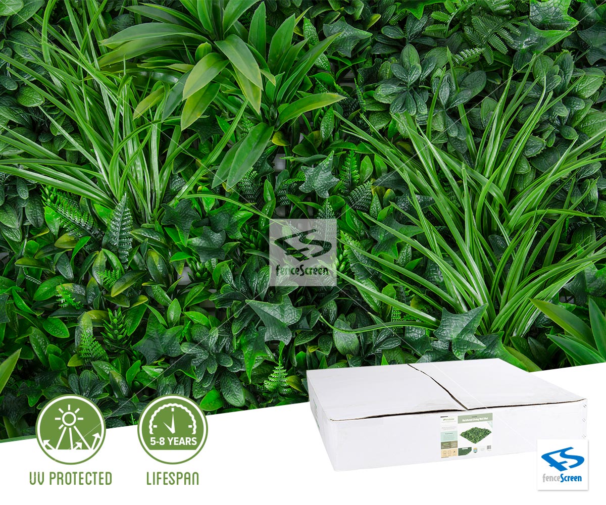 Artificial Living Wall Faux Rainforest Living Wall