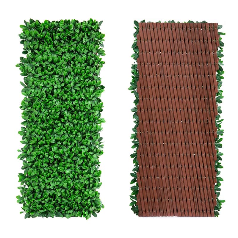 NatraHedge Faux English Laurel Expandable Privacy Fence - FenceScreen