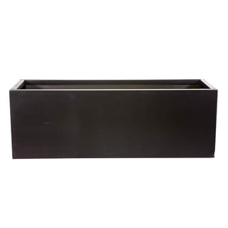 Baxter Frosted Black Aluminum Planter Box