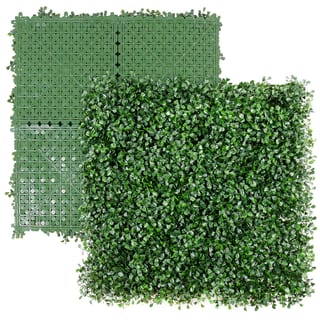 Artificial Dark Green Boxwood Mats