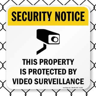 8007 Series - Security Video Surveillance Notice Sign