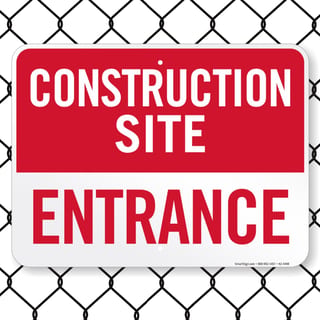 8010 Series - Construction Entrance Sign