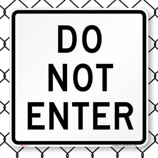 8006 Series - Do Not Enter Parking Lot Sign