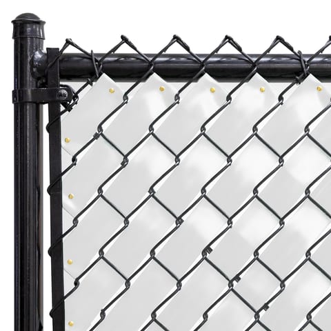 2000 Series Fenpro Chain Link Fence Privacy Tape, Alpine White