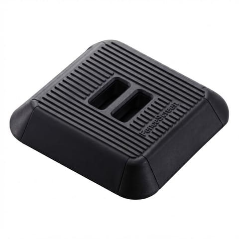 9061 Series Black Rubber Weighted Base for Temporary Fence Panels