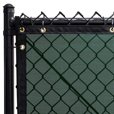 MAXFlex PVC Mesh Fence Windscreen, Forest Green, 6 ft x 50 ft