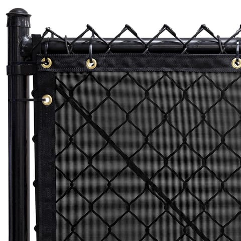 300 Series MAXFlex PVC Mesh Fence Windscreen, Obsidian Black