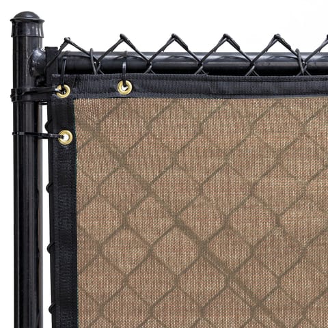 130 Series Temporary Fence Screen, Beige, 50'x6' (5'-8") - 85%