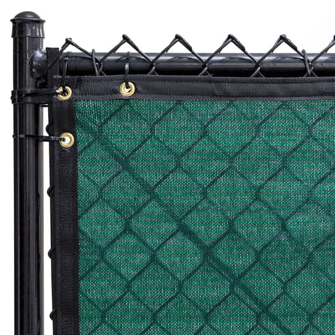 Temporary Fence Screen, Forest Green, 8 ft x 50 ft