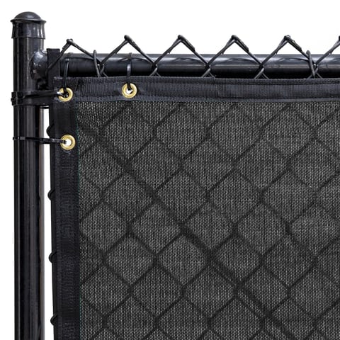 Temporary Fence Screen, Jet Black, 8 ft x 50 ft