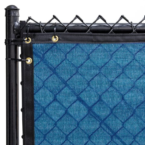 Temporary Fence Screen, Royal Blue, 8 ft x 50 ft
