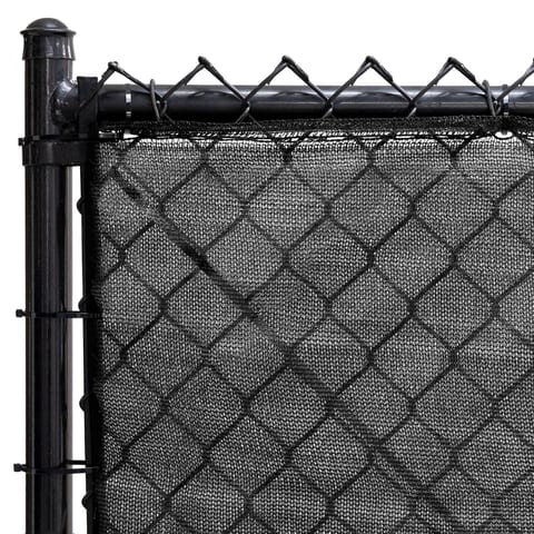 135R Series Fence Privacy Windscreen Roll, Jet Black