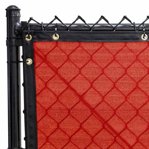 Privacy Fence Screen PLUS, Fire Engine Red, 8 ft x 50 ft