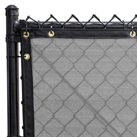 Privacy Fence Screen PLUS, Steel Gray, 8 ft x 50 ft