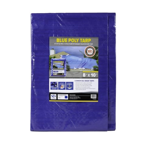 800 Series Heavy Duty Woven Poly Tarp, 8' x 10'