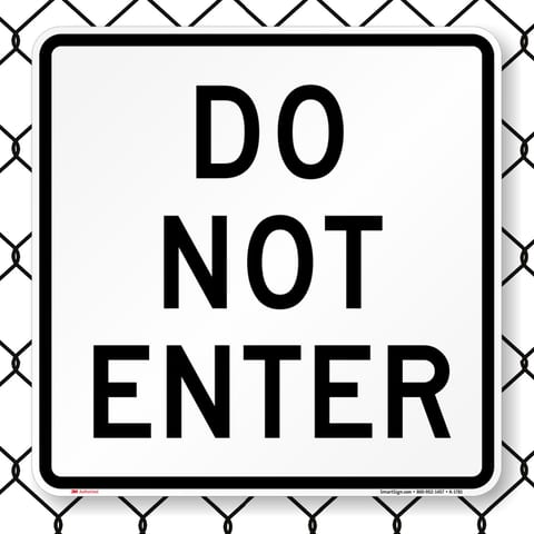 8006 Series - Do Not Enter Parking Lot Sign image3
