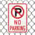 No Parking Sign: No Parking Symbol and Text