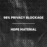 FenceBlock Fence Privacy Screen, 98% Blockage, Carbon Black