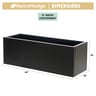 1250 Series Baxter Frosted Black Aluminum Planter Box
