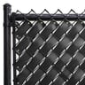 Fenpro Chain Link Fence Privacy Tape, Weave-In Fence Slats, Obsidian Black