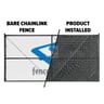 Fenpro Chain Link Fence Privacy Tape, Weave-In Fence Slats, Obsidian Black
