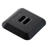 9000 Series Black Rubber Weighted Base for Temporary Fence Panels