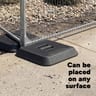 9061 Series Black Rubber Weighted Base for Temporary Fence Panels