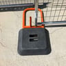 9061 Series Black Rubber Weighted Base for Temporary Fence Panels