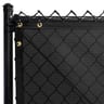 350 Series Commercial PVC Mesh PLUS Fence Windscreen, Obsidian Black