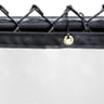 400 Series Commercial Block Solid Vinyl Fence Privacy Screen, Alpine White