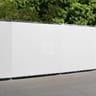 400 Series Commercial Block Solid Vinyl Fence Privacy Screen, Alpine White